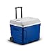 TZNBGO Glacière Mobile avec Roues, Glacière à Rroulettes Isotherme, Glacière Portable avec roulettes, Glacière-Congélateur pour Garder au Chaud et au Frais (Color : Blue, Size : 40l)