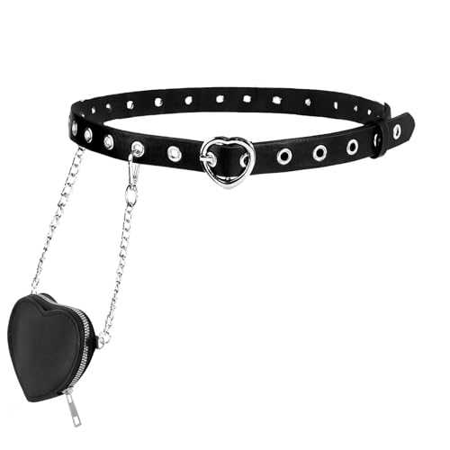 MILAKOO CinturóN de Cuero Punk para Mujer Accesorios Vintage Para...
