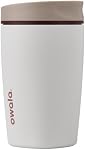 Owala SmoothSip Slider Gobelet de café en acier inoxydable isolé, tasse de café glacé réutilisable, tasse à café chaud, BPA Gratuit 12 oz, Vanilla Bean