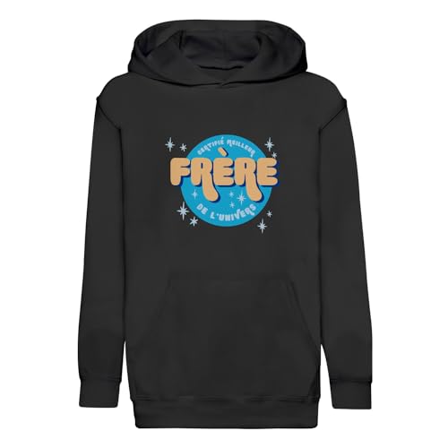 Sweat à capuche enfant Meilleur Frère de l'univers en coton premium confortable