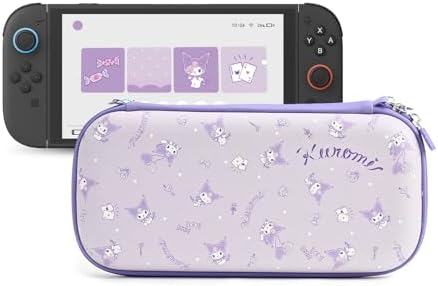 （06:30時点） Kuitmor Switchケース Switch2 専用ケース スイッチ収納 ニンテンドースイッチケースJoystick HDMIケーブル イヤホン収納でき 小物入れ 耐衝撃 全面保護防水防汚 (パープル)
