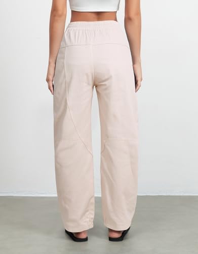 Kedera Mid Rise Barrel Jeans for Women Embroidered Wide Leg Denim Pants Boyfriend Baggy Jeans with Pockets3