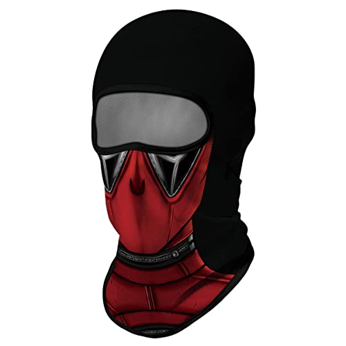 Image of Red Plume 3PCS Balaclava Full Face Mask Ski Mask UV Protection Cover Motorcycle Full Face Mask for Men Women Outdoor Sports
