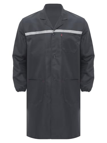 Riismen Uniforme De Taller Para Adultos Bata De Laboratorio De