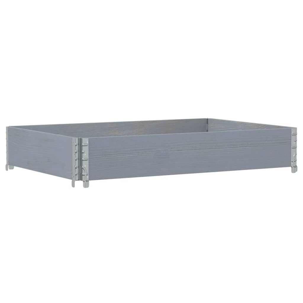 Fioriera da Giardino in Legno Massello Pino Grigio 120x80 cm | Ideale per orto sul balcone o terrazza, questa struttura pieghevole e impilabile ottimizza lo spazio esterno.