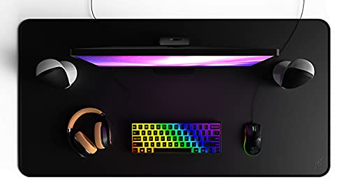 Image of Wraptor World's Largest Gaming Mouse Pad Extended Large XXXL Black 48x24 with Stitched Edges 3XL - Laptop, Computer & PC Desk Mat - Nonslip (3XL)
