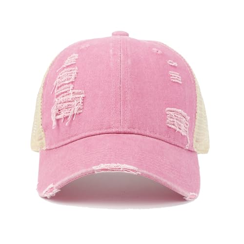 Image of Trucker Hat Distressed Baseball Cap Golf Cap Adjustable Sportswear Hat for Men Women Unisex