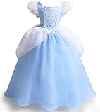 Axaxa Cinderella Costume for Girls Cinderella Dress Princess Dresses for Girls Halloween Party Cosplay 2-11T