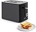 Tefal Digitaler Edelstahl-Toaster – Für perfekt gebräunte Toastscheiben auf Knopfdruck, 7 Bräunungsstufen, Favoritenfunktion & Digitalanzeige, gleichmäßige Hitze, Auftaufunktion & Design für Genießer