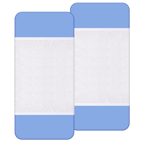 CLEKOD 2枚セット 防水シーツ 介護 部分用 100x140cm 綿100% 半身用タイプ 強力防水 介護用品 抗菌・防臭 吸水・速乾 洗濯 丸洗い可 お手入れ簡単 ベビー用 生理失禁対策 白