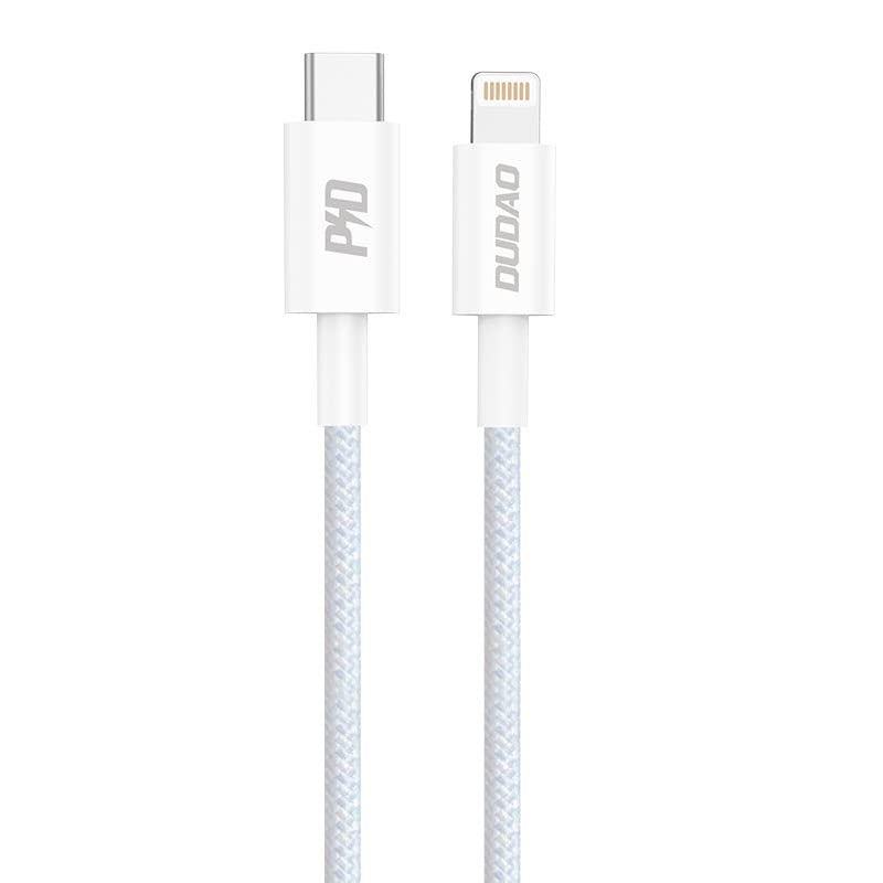 DUDAO L6E 20W Type C To Ligtning Cable 1M/3.3F, Super-fast charging PD up to 20W Data Sync & Transfer Apple Certified (Braided) Compatible with iPhone 14,13,12,11,X,XS,8 Air pods, Pro,1 Meters(White) (B0BMLHVLX2) Amazon Price History, Amazon Price Tracker
