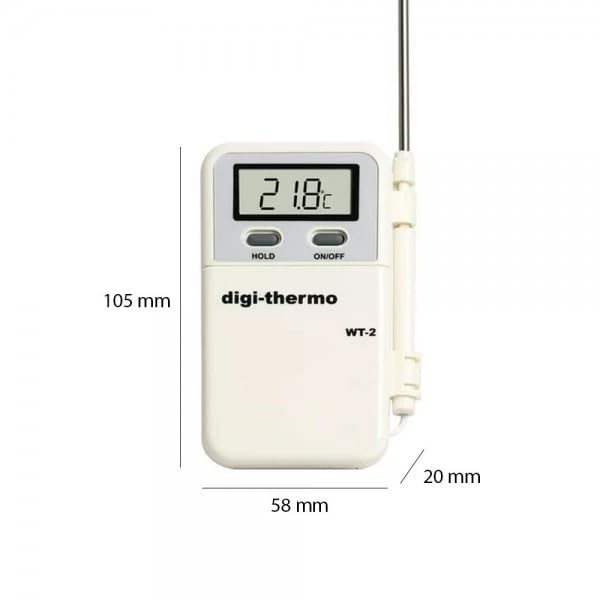 Bilake Termómetro digital de mano con sonda para aire acondicionado