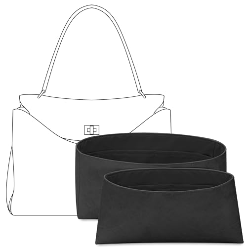 FANJI Project Bolsa organizadora para bolsa BALENCIAGA Rodeo M, ajuste personalizado, preto, fosco, leve, resistente à água