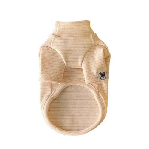 �y�b�g�p�{�g�~���O�V���c �e�f�B �x�[�W�� �X�g���C�v �x�X�g �r�V�����t���[�[ �~�p �h���� �}���`�[�Y �\�t�g �񑫕� XS-XL(Beige,XL)