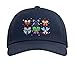 Marvel Avengers Team Coquette Style Cute Fashion Bows Adjustable Printed Baseball Hat, Navy Blue