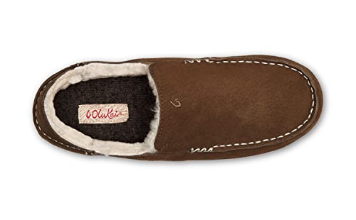 OLUKAI Nohea Slipper, Women's Slip-On Shoes, Genuine Shearling & Premium Nubuck Leather, Drop-In Heel Design, Cozy & Ultra-Soft Comfort Fit2