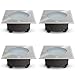 Produktbild SSC-LUXon 4x VIROK Bodeneinbauleuchte flach IP67 eckig GX53 Fassung - Bodenlampe befahrbar durchschleifbar (ohne Leuchtmittel)