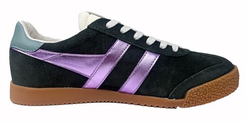 Image of Gola Women's Elan Glitz Suede Sneakers
