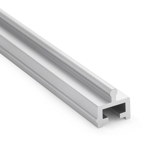 OTIIALOT Anodized Aluminium Sliding Screen Door Track Sliding Door Bottom Track Replacement Patio Screen Door Repair Guide (75 Inch)
