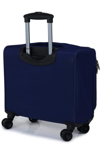 Image of Verage Acepack Berlin Polyester Four Wheels Laptop Trolley /Travel Bag Overnigter Luggage (Blue)