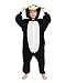 NEWCOSPLAY Unisex Children Penguin Pyjamas Halloween Costume (6-Height 47-50") Black