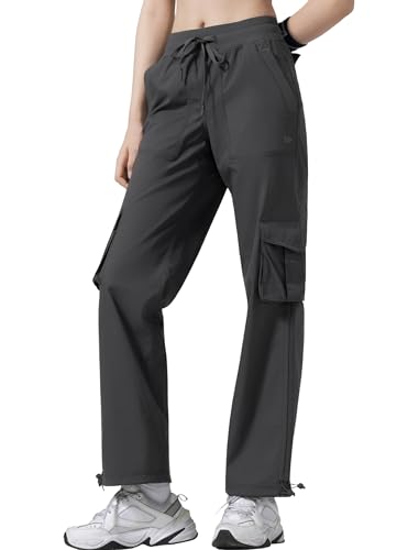 Pantalon cargo femme taille haute léger et décontracté Yvette