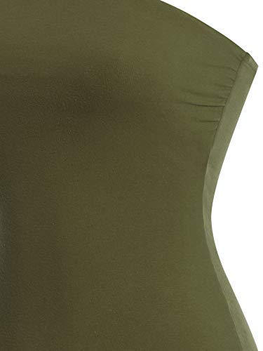 Image of MixMatchy Women's Stretchy Strapless Tube Top Y2K Bandeau Top