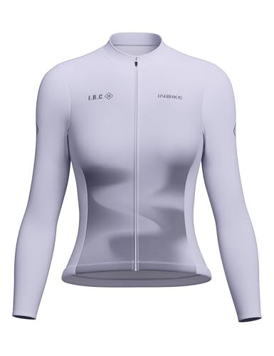 INBIKE Fahrradtrikot Radtrikot Rennrad Trikot Damen Winter Warm Langarm mit...