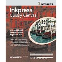 Inkpress ACWG851110 Fine Art Glossy Canvas 350 GSM 8.5in. X 11in. 10 Sheets