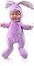 Manson Simulation Karikatur Puppe-Plüsch-Kaninchen Spielzeug zu befrieden Schlaf-Baby-Kindertagesgeschenk Irlfriend Geburtstagsgeschenk Freundin Geburtstags-Geschenk-Baby (Color : Purple)