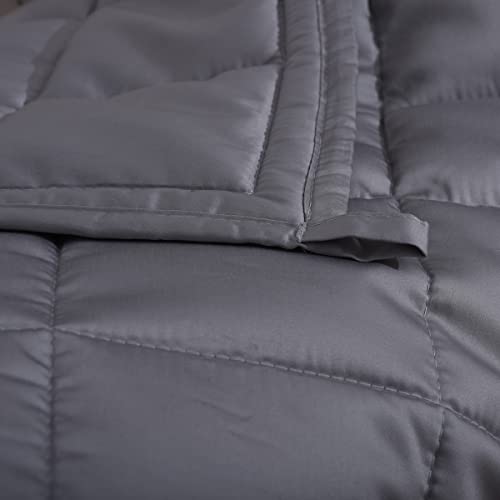 George's Dinosaur Cotton Weighted Blanket Cover（Dark Grey 36''X48'' 5Lbs） Heavy Blanket For Kids Breathable All-Season Summer Fall Winter Soft Thick Comfort Blanket With Premium Ceramic Beads #TOP2