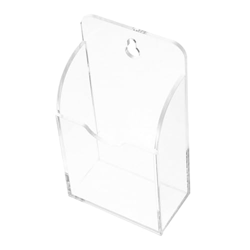 Porta Telecomando Parete Trasparente in Acrilico Organizer Salvaspazio Supporto per Telecomandi Caricatori e Smartphone Facile Installare per e Camera