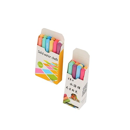 STOBOK 12stücke Staubfreie Wasserlösliche Kreide Tafelkreiden Bunte Kreiden Für Lehrer Schulbedarf Wasserbasierte Kreide Kreidemacher