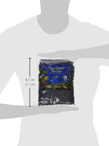 Pure Water Pebbles Aquarium Gravel, 2-Pound, Jet Black - Thumbnail 3