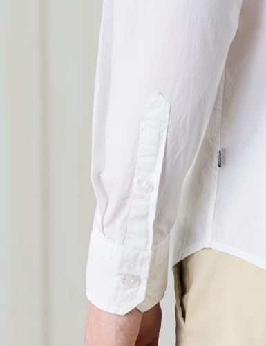 Image of Amazon Brand - Symbol Men's Cotton Shirt | Chinese Collar | Casual | Plain | Full Sleeve | Summer - Regular Fit (Available in Plus Sizes)