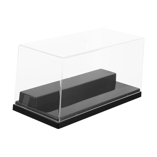 UTHCLO 手作り模型収納ボックス 二構造 透明プラスチック製 黒底 フィギュアケース コレクション用 保護収納 オフィス 家 店舗向け