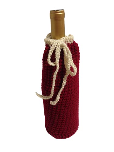 crochet wine bottle bag