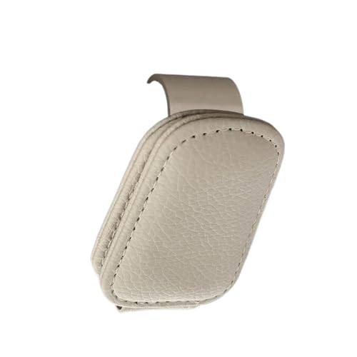 Support universel lunettes auto beige anti-rayure pour pare-soleil de voiture