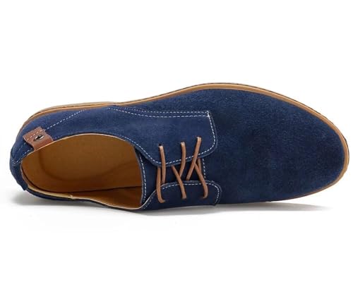 Men's Classic Leather Oxford Flat Heel Shoes3