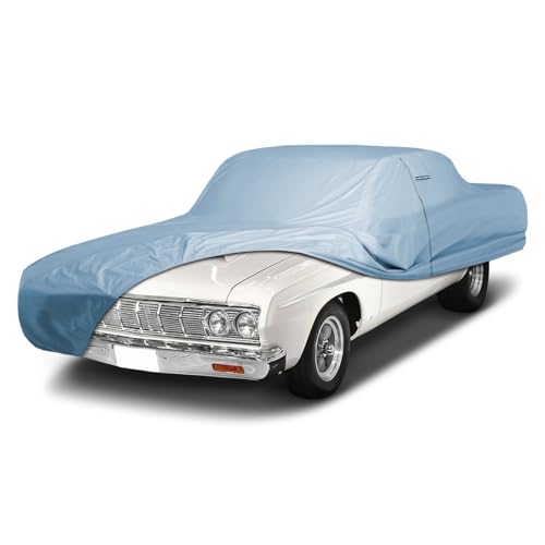 Image of iCarCover Premium Car Cover for 1960-1964 Plymouth Fury Station Wagon Heavy Duty Waterproof All-Weather Automobiles Custom Fit Indoor Outdoor UV Snow Protection Covers with Straps and Bag
