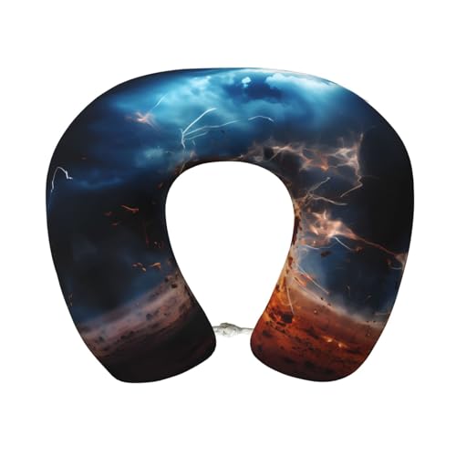 Almohada de viaje de espuma viscoelástica U 30 cm miniatura 1