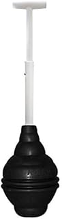 Korky 96-4AM Telescoping T-Shaped Handle BeehiveMAX Universal Plunger, Black
