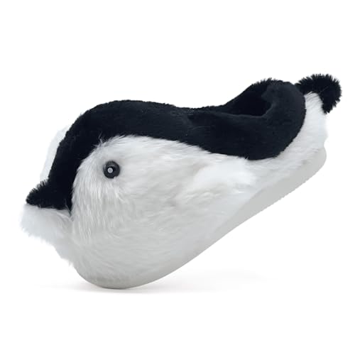 Penguins Animal Slippers for Women and Men, Cute Penguinslippers Fuzzy Fluffy Comfy Plush Winter Woman Preppy Funny Furry Pillow Cloud Home Bedroom House Slipper Shoes for Indoor Outdoor