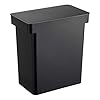 Yamazaki Home Tower Airtight Pet Food Storage Container – Cat And Dog Food Holder Bin With Transparent Lid And Handle – Extra Large – Polypropylene – 6.6 Gallons, 25 Liters,Black