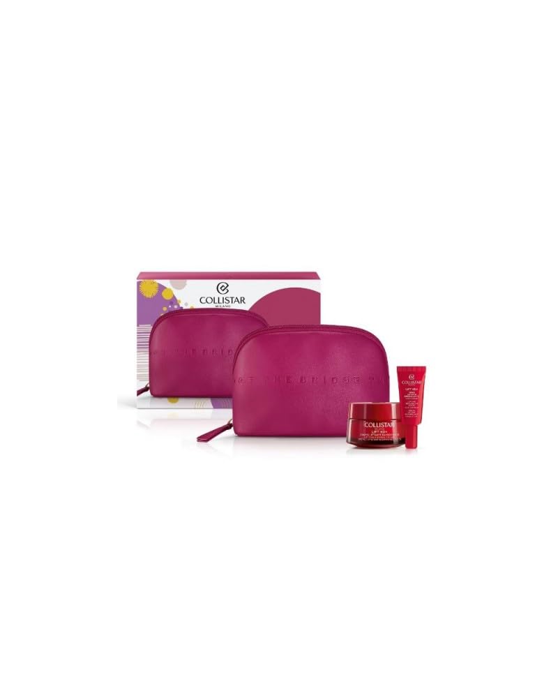 Collistar Cofanetto Lift HD+, Crema Liftante Rassodante Viso e Collo 50ml + Siero liftante Rimodellante Viso e Collo 7ml, Beauty-Bag The Bridge 1 pz
