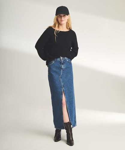 Image of NAADAM Women's Lightweight Reversible Cashmere Wide Neck Sweater