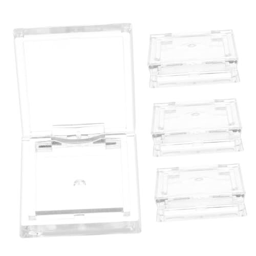 DONFAMDS 4 Piezas De Mini Caja De Sombras De Ojos Cuadradas Transparentes Mini Kit De Sombras De Ojos Mini Paleta De Ojos Sombras De Ojos Pequeñas Transparentes Paleta De Sombras De