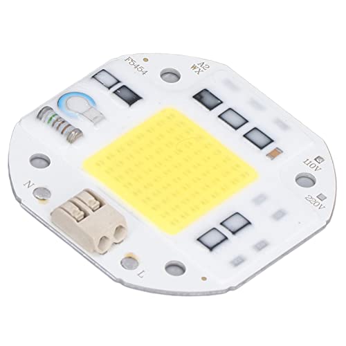 COB LED Chip, 110V 100W High Power LED Chip, High Brightness LED Lamp Beads DIY Lighting Easy Installation COB Light Emitter Components Diode Drive Free for Floodlight(100W-Cold White)