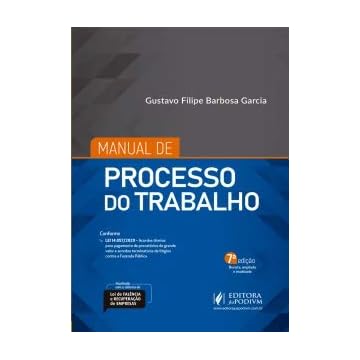 Capa do livro Manual de Processo do Trabalho - 07Edição 21