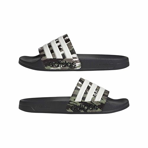Image of adidas Women ADILETTE SHOWER Synthetic Swim Slide FTWWHT /GOLDMT /BOGOLD | LUT50
